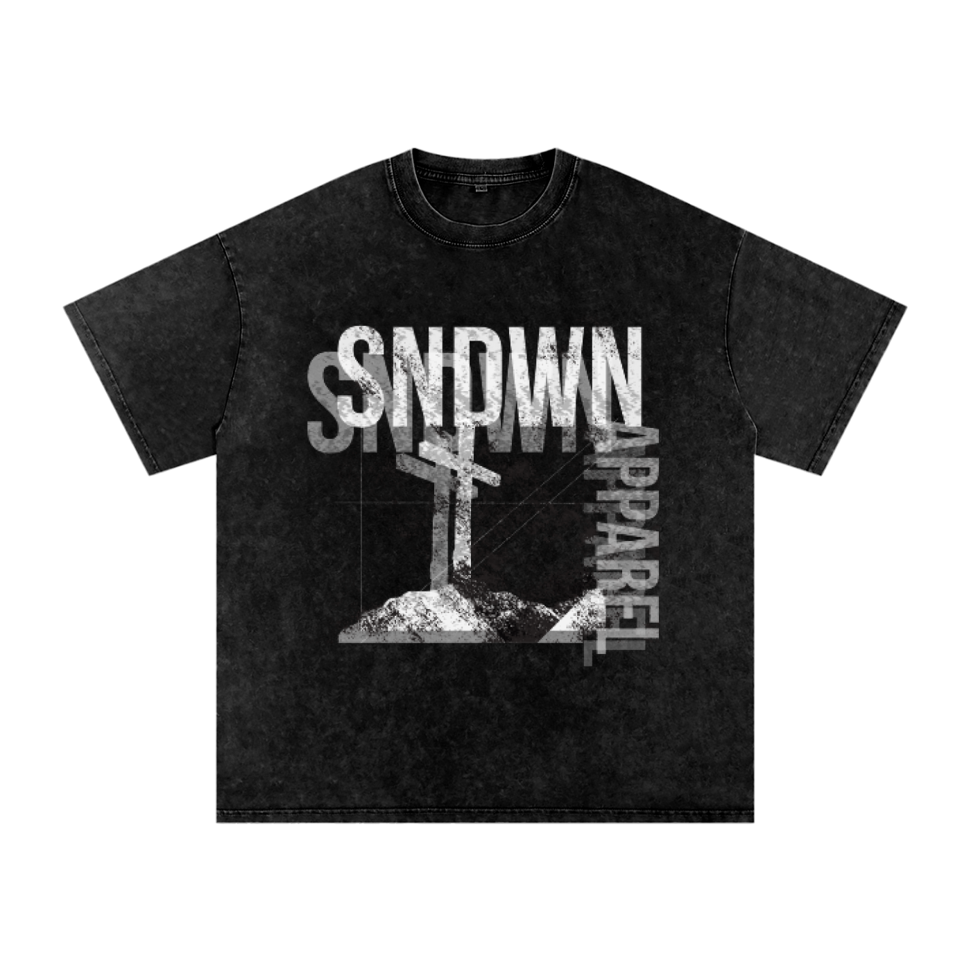 Washed SDWN cross faded Tee